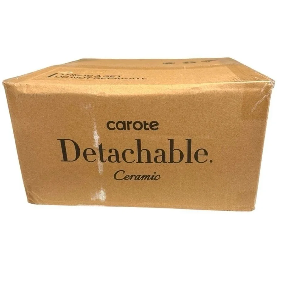 CAROTE 13-Piece  Ceramic‎ White Nonstick Pots and Pans Cookware Set